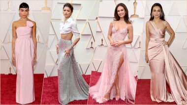 Pretty in Pink! From Mila Kunis to Lily James, Pink Rules Oscars 2022 Red Carpet