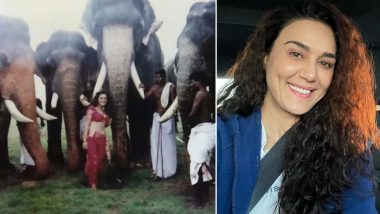 Preity Zinta Shares a Throwback Picture As She Recalls Shooting With Elephants for Her Debut Film Dil Se in Kerala