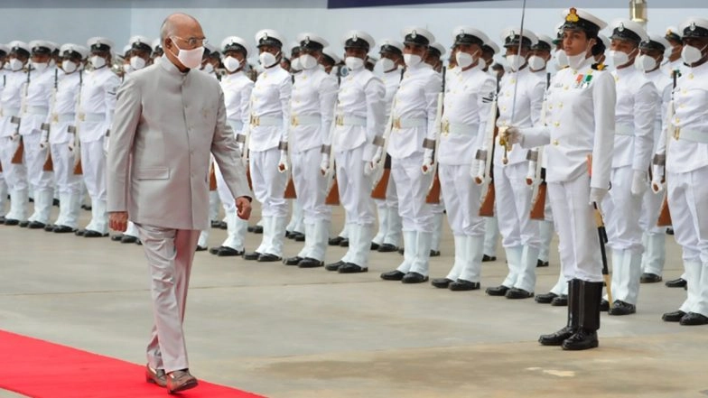 President's Colour Award 2022 Live Streaming: President Ram Nath Kovind Honours INS Valsura