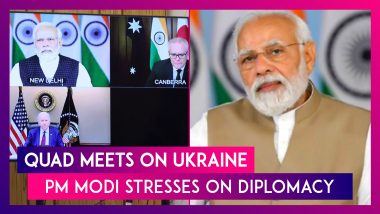 Quad Meets On Ukraine: PM Modi Stresses On Diplomacy, Joe Biden On Russia's Aggression