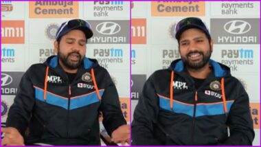 Rohit Sharma Funny Press Conference: Watch Indian Captain at his Hilarious Best in PC Ahead of IND vs SL Mohali Test