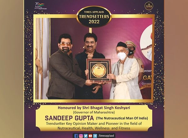 Business News | Times Applaud Recognizes the Unparalleled Effort of Sandeep Gupta in the Field of Nutraceutical with Trendsetter 2022 Award