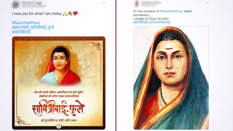 Savitribai Phule 125th Death Anniversary: Netizens Remember And Pay Homage to 'India's First Female Teacher'