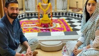Entertainment News | Sara Ali Khan, Vikrant Massey Visit Gujarat's Nageshvara Jyotirlinga Temple Amid 'Gaslight' Shoot