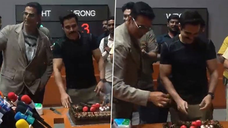 Selfiee: Emraan Hashmi Celebrates His Birthday With Akshay Kumar and Team on the Sets of His Next