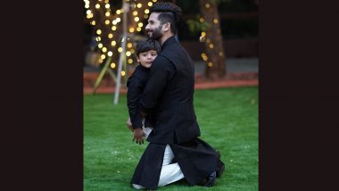 Shahid Kapoor Shares a Cute Photo of Son Zain Snuggling in His Arms at Sanah Kapur’s Wedding (View Pic)