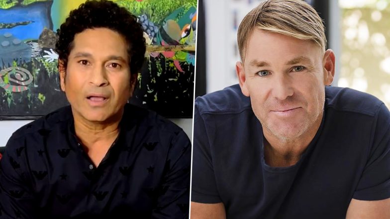 Shane Warne Memorial Service: Sachin Tendulkar Pays Tribute to the Legendary Australian Leg-Spinner, Says, ‘I Will Miss You’ (Watch Video)