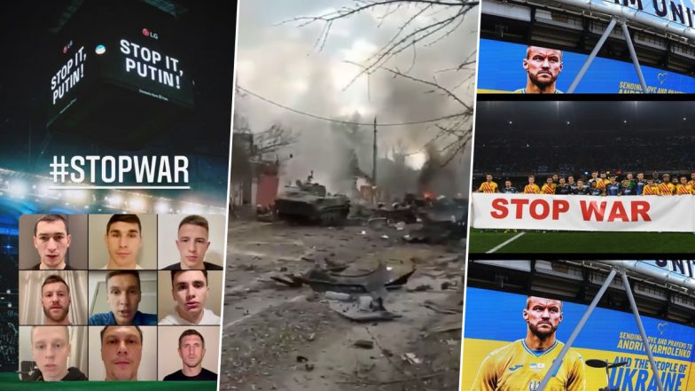 Russia-Ukraine Crisis: Ukrainian Footballers Call for Support Against ‘ False Propaganda’ Amidst Russian Invasion (Watch Video)