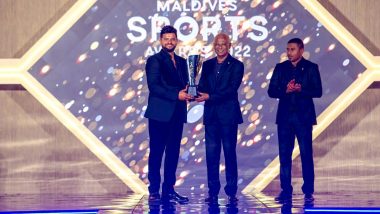 Suresh Raina, Former India Cricketer, Felicitated With the ‘Sports Icon’ Award at Maldives Sports Awards 2022