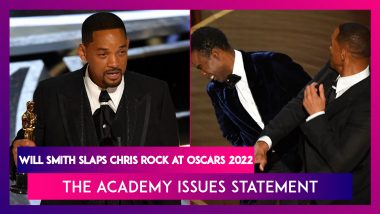 Will Smith Slaps Chris Rock At Oscars 2022: The Academy Issues Statement