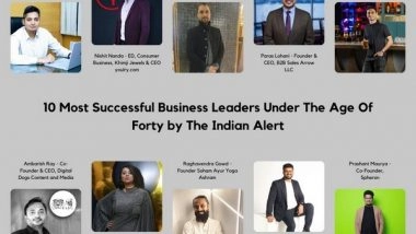 Business News | The Indian Alert Announces the 10 Most Successful Business Leaders Under the Age of Forty