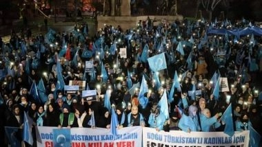 World News | Anti-China Protest March Held in Istanbul