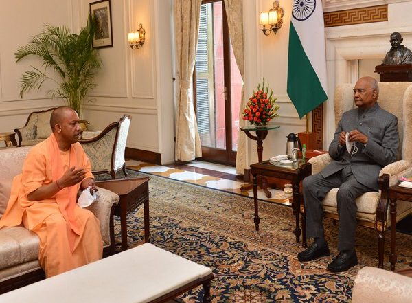India News | UP CM-elect Yogi Adityanath Calls on President Ram Nath Kovind