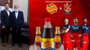 Business News | Sosyo Hajoori Beverages Announces Partnership with Royal Challengers Bangalore as Their Official Refreshment Partner