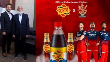 Business News | Sosyo Hajoori Beverages Announces Partnership with Royal Challengers Bangalore as Their Official Refreshment Partner