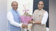 India News | N Biren Singh Meets Rajnath Ahead of Govt Formation in Manipur