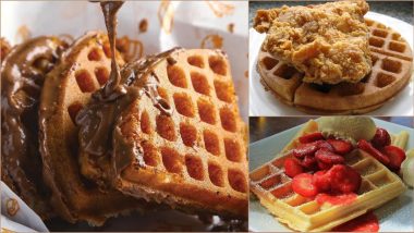 International Waffle Day 2022: From Belgian Chocolate to Chicken and Waffle, Different Types of Waffles To Try and Celebrate the Day