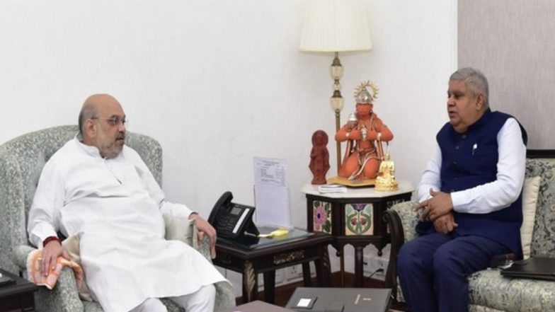 West Bengal Governor Jagdeep Dhankhar Meets Amit Shah in Delhi Amid Row Over Birbhum Violence - Vimarsana News
