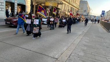 World News | Tibetans Stage Protest in Austria Against Chinese Atrocities