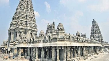 India News | Telangana CM KCR Likely to Attend Inauguration Ceremony of Revamped Yadadri Temple