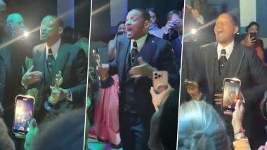 Oscars 2022: Best Actor Will Smith Grooving at After-Party Shows He Cares No Damn About Chris Rock Slapgate! (Watch Video)