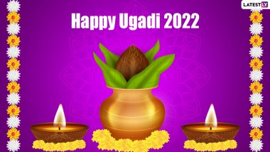Ugadi 2022 Greetings & Telugu New Year Images: WhatsApp Stickers, Messages, HD Wallpapers for Telegram & Facebook Status, SMS and Quotes To Celebrate Yugadi