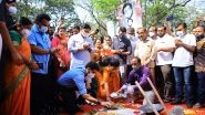 India News | Aaditya Thackeray Initiates Road Concretisation Work in Mumbai's Aarey Colony