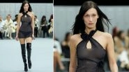 Bella Hadid Owns The Ramp in Two Stunning See-Through Dresses at Paris Fashion Week 2022 (View Pics)