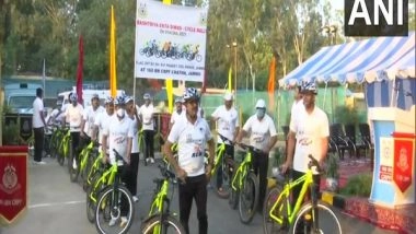 India News | Jammu and Kashmir Cycles Towards Sustainable Development, Physical Fitness
