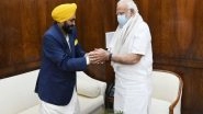 India News | Punjab CM Bhagwant Mann Meets PM Modi