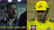 MS Dhoni Plays Vintage Knock, Wasim Jaffer Reacts With a Meme from Salman Khan's Sultan Movie