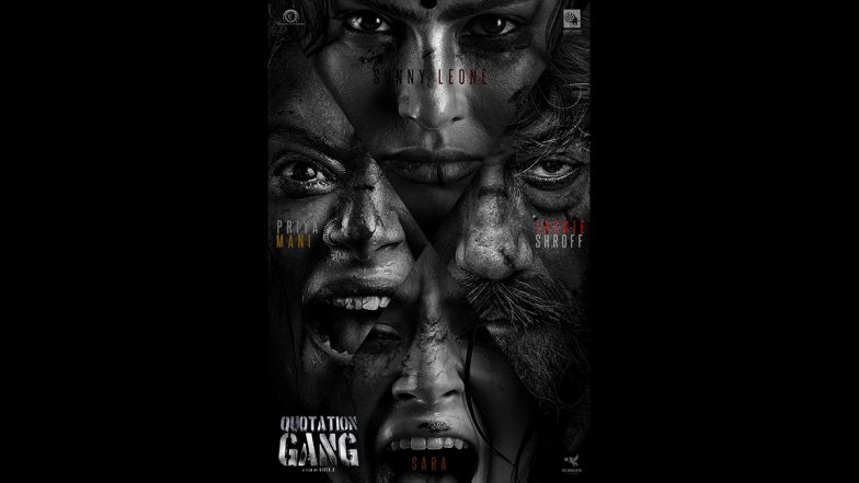 Quotation Gang First Look Out! Director Vivek Kumar Kannan Shares Dark Posters of Sunny Leone, Jackie Shroff, Priyamani Raj From His Next!