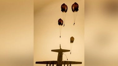 India News | Indian Army Conducts Airborne Exercise in Peninsular India