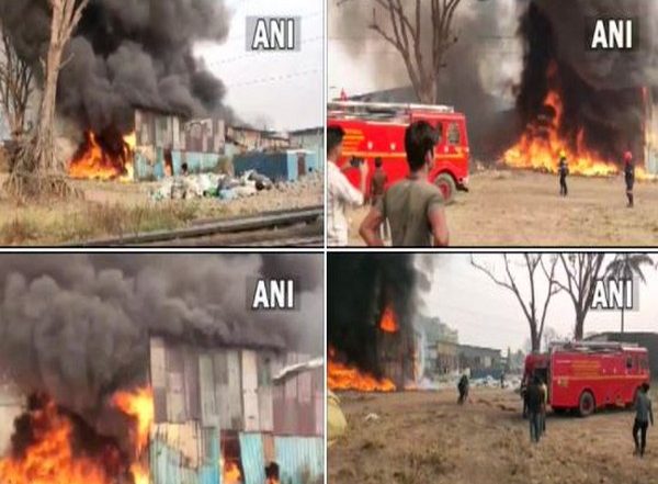 Thane Fire: Blaze Erupts at Scrap Godown on Shilphata-Mahape Road