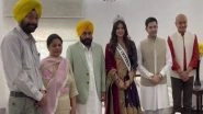 Entertainment News | Miss Universe Harnaaz Kaur Sandhu Meets Punjab CM Bhagwant Mann