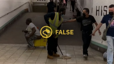 Man Defecating in Mop Bucket at New York City Subway Station? Here’s Truth Behind Viral Video