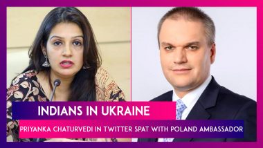 Indians In Ukraine: Priyanka Chaturvedi In Twitter Spat With Poland Ambassador Over Mistreatment Of Students At Border