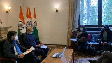 World News | Op Ganga: Scindia Meets Indian Envoy to Romania to Discuss Decentralising Evacuation Operations in Ukraine