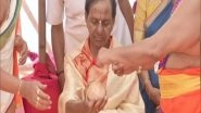 India News | Telangana: KCR Performs Pooja at Yadadri Temple