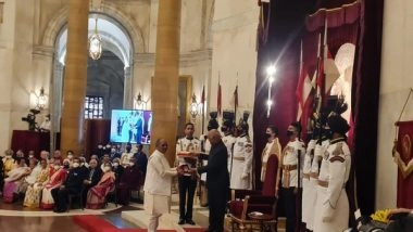 India News | President Confers Padma Award on Former BJP Leader Late Kalyan Singh