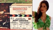 Merry Christmas: Katrina Kaif Shares a Picture From the Sets of Sriram Raghavan&rsquo;s Film Starring Vijay Sethupathi