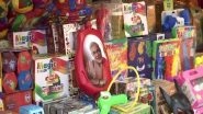 India News | Kolkata: Markets Decked Up for Holi Celebrations; Water Guns Carrying PM Modi's Picture 'a Hit' Among Children Say Sellers