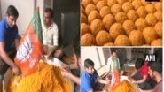 India News | BJP Workers Prepare 'laddoos' to Celebrate Party's Thumping Performance in State Polls