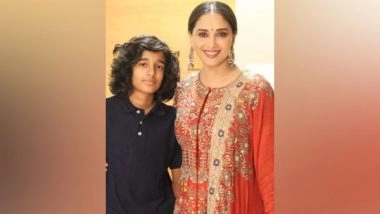 Entertainment News | Maduri Dixit Greets Her Younger Son His 17th Birthday