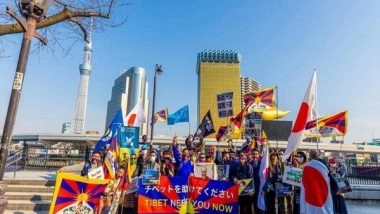 World News | Tibetans in Japan Hold Anti-China Protests to Mark 63rd Tibetan Uprising Day