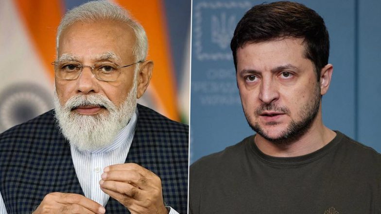 PM Narendra Modi Speaks to Ukraine President Volodymyr Zelenskyy, Thanks Him For Help Extended by Ukrainian Government