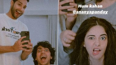 Kho Gaye Hum Kahan: Ananya Panday’s BTS Fun With Co-Stars Siddhant Chaturvedi and Adarsh Gourav Is Unmissable (View Pics)