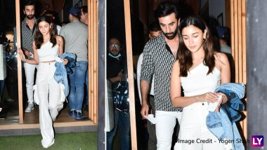 Ranbir Kapoor Photographed With Ladylove Alia Bhatt Post Dinner Date (View Pics And Video)