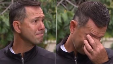 Ricky Ponting Breaks Down While Paying Homage to Late Australian Leg-Spinner Shane Warne (Watch Video)