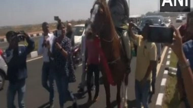 India News | International Women's Day: Congress MLA Rides Horse to Jharkhand Assembly